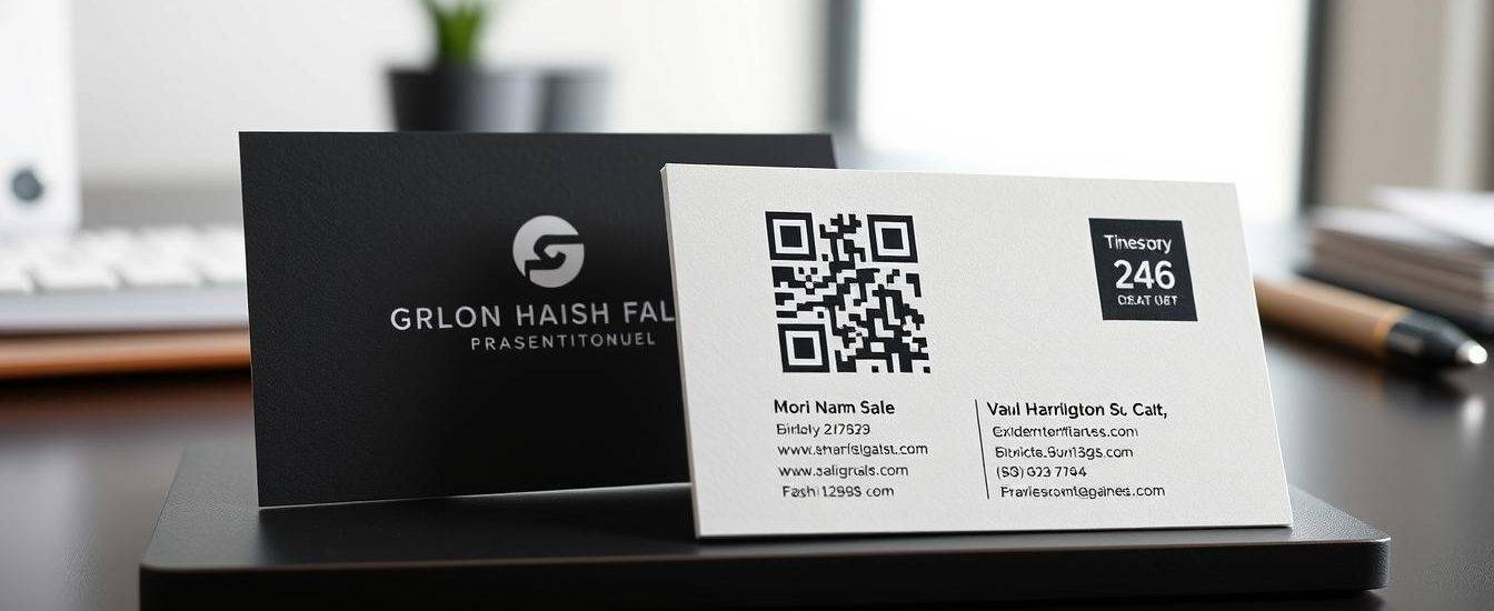 custom business cards with qr code