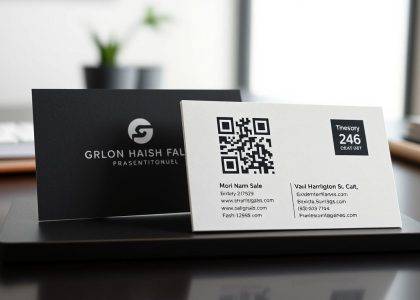 custom business cards with qr code