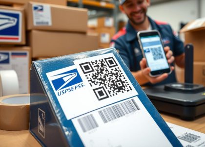 Can USPS print my label from QR code?