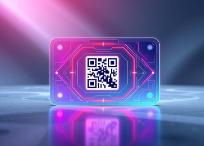 digital qr code business card